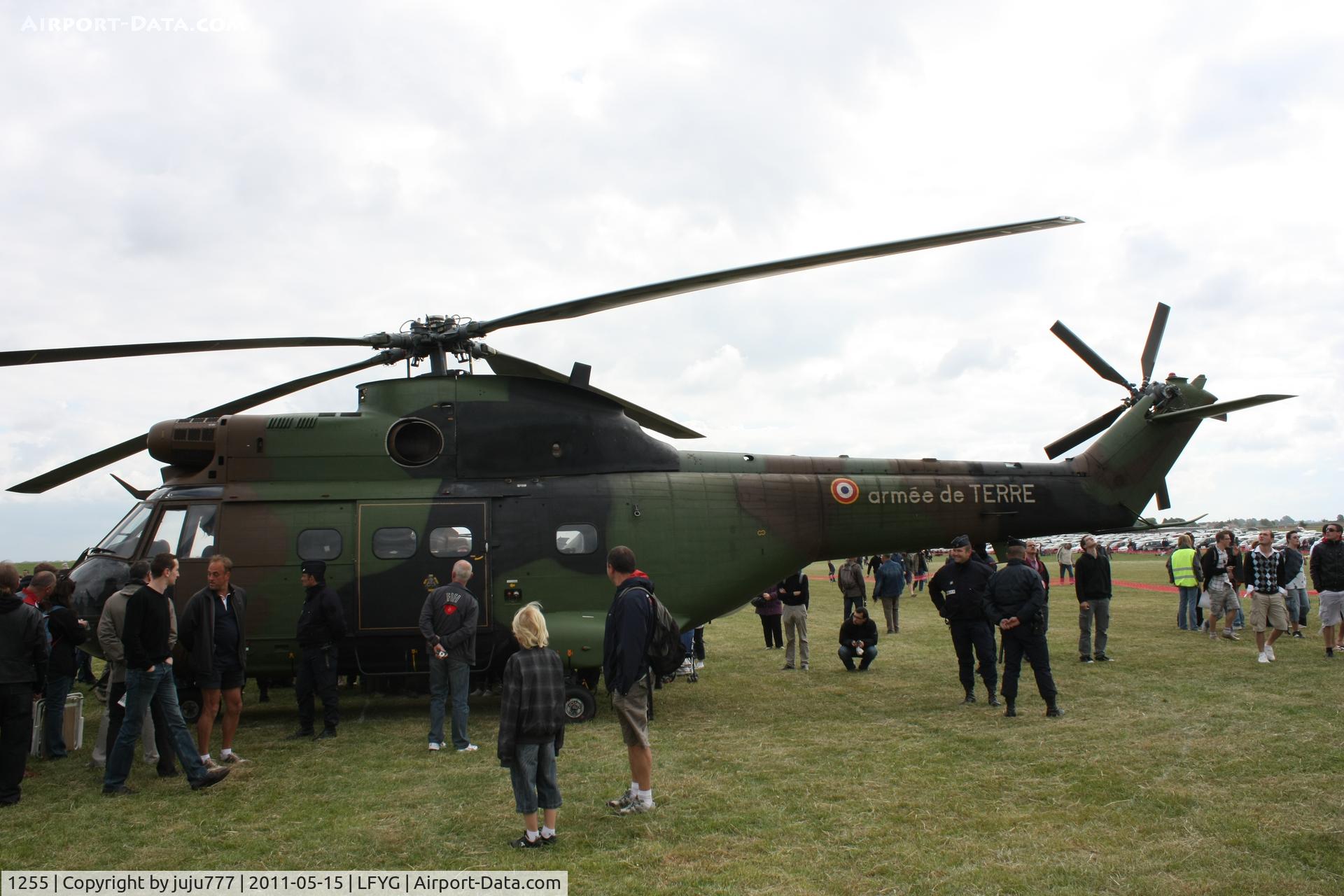 1255, Aérospatiale SA-330B Puma C/N 1255, on display at Cambrai Niergnies