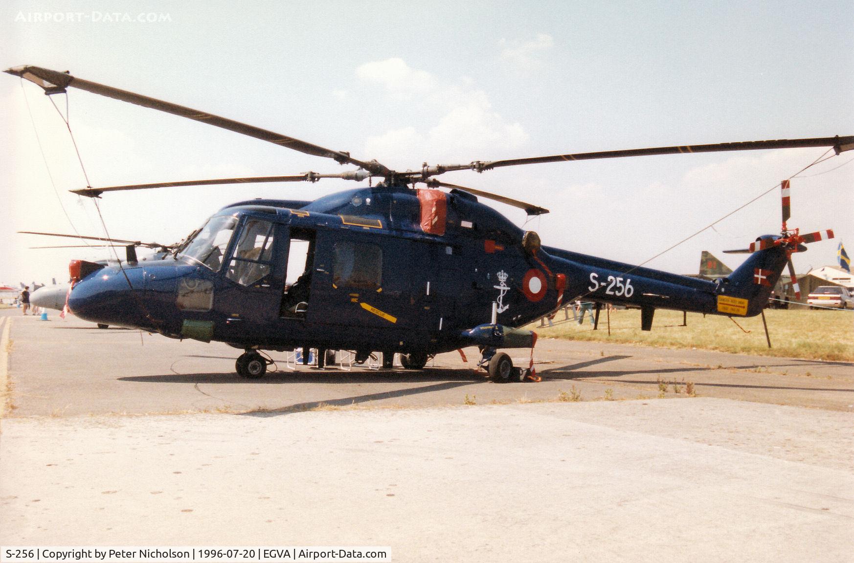 S-256, Westland Lynx Mk.90 C/N 256, Lynx Mk.90 of Eskradille 722 of the Royal Danish Navy on display at the 1996 Royal Intnl Air Tattoo at RAF Fairford.