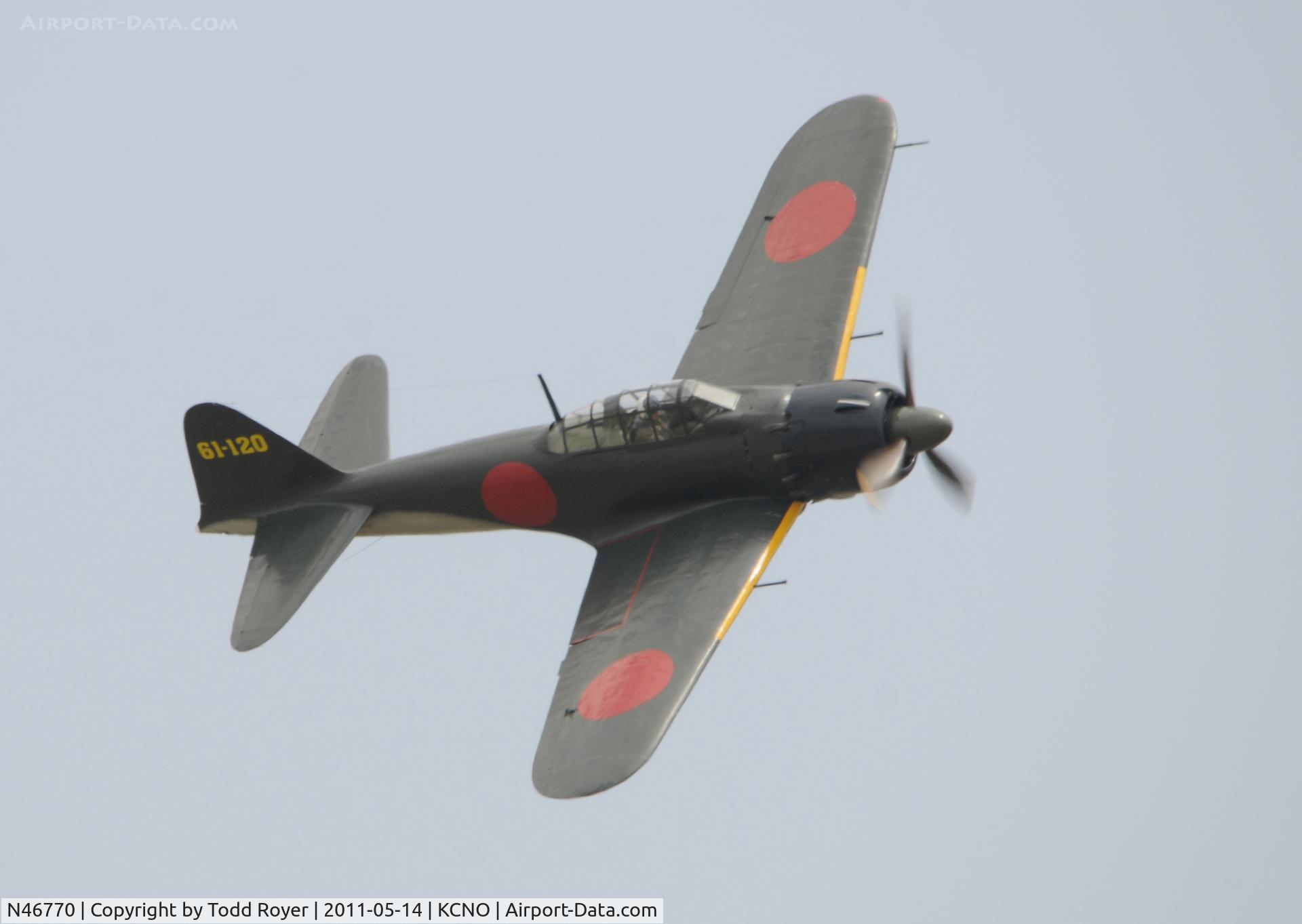 N46770, 1944 Mitsubishi A6M5 Reisen (Zero) C/N 5357, Chino Airshow 2011