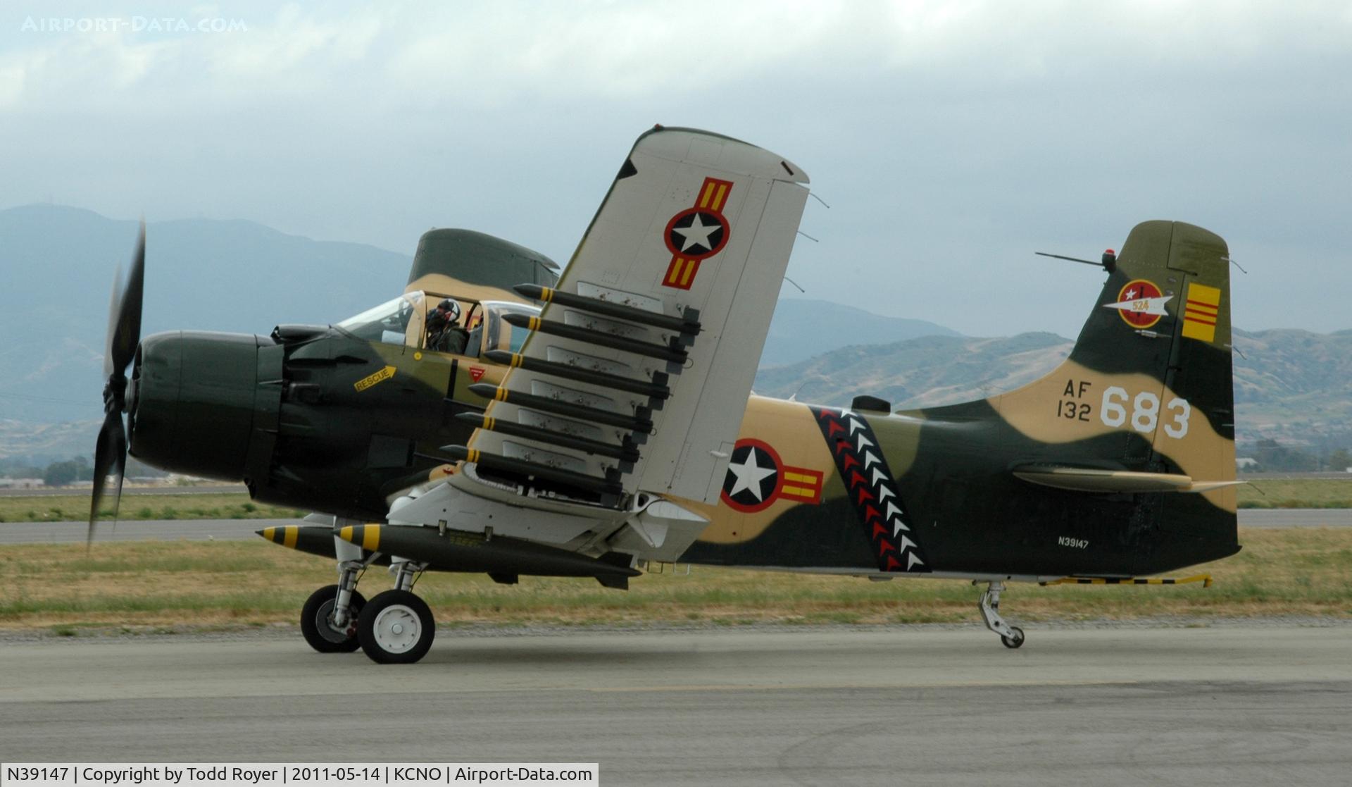 N39147, Douglas AD-5 (A-1E) Skyraider C/N 9540, Chino Airshow 2011