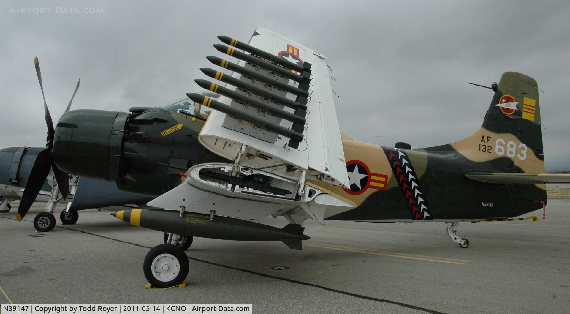N39147, Douglas AD-5 (A-1E) Skyraider C/N 9540, Chino airshow 2011
