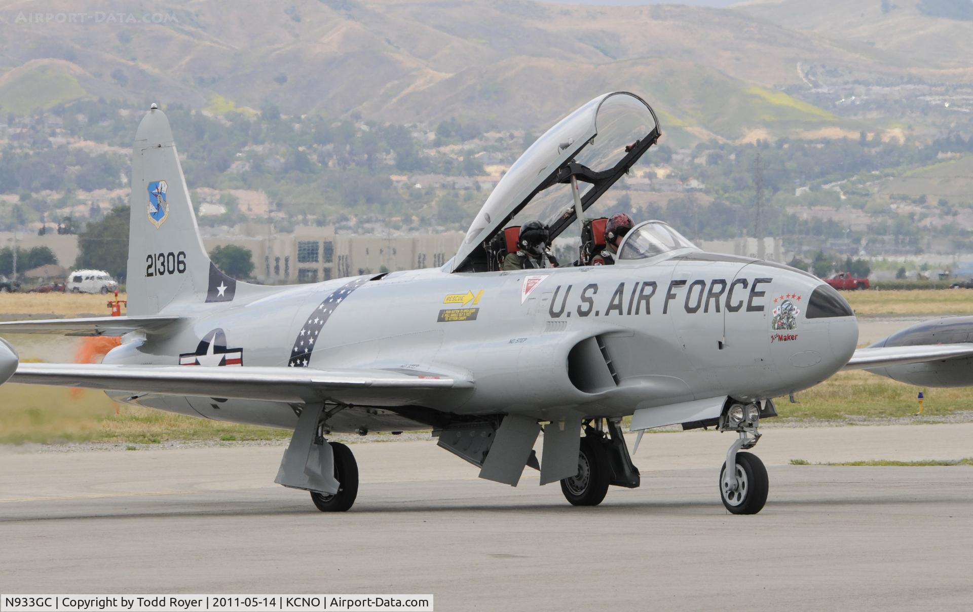 N933GC, 1954 Canadair T-33AN Silver Star 3 C/N T33-306, Chino Airshow 2011