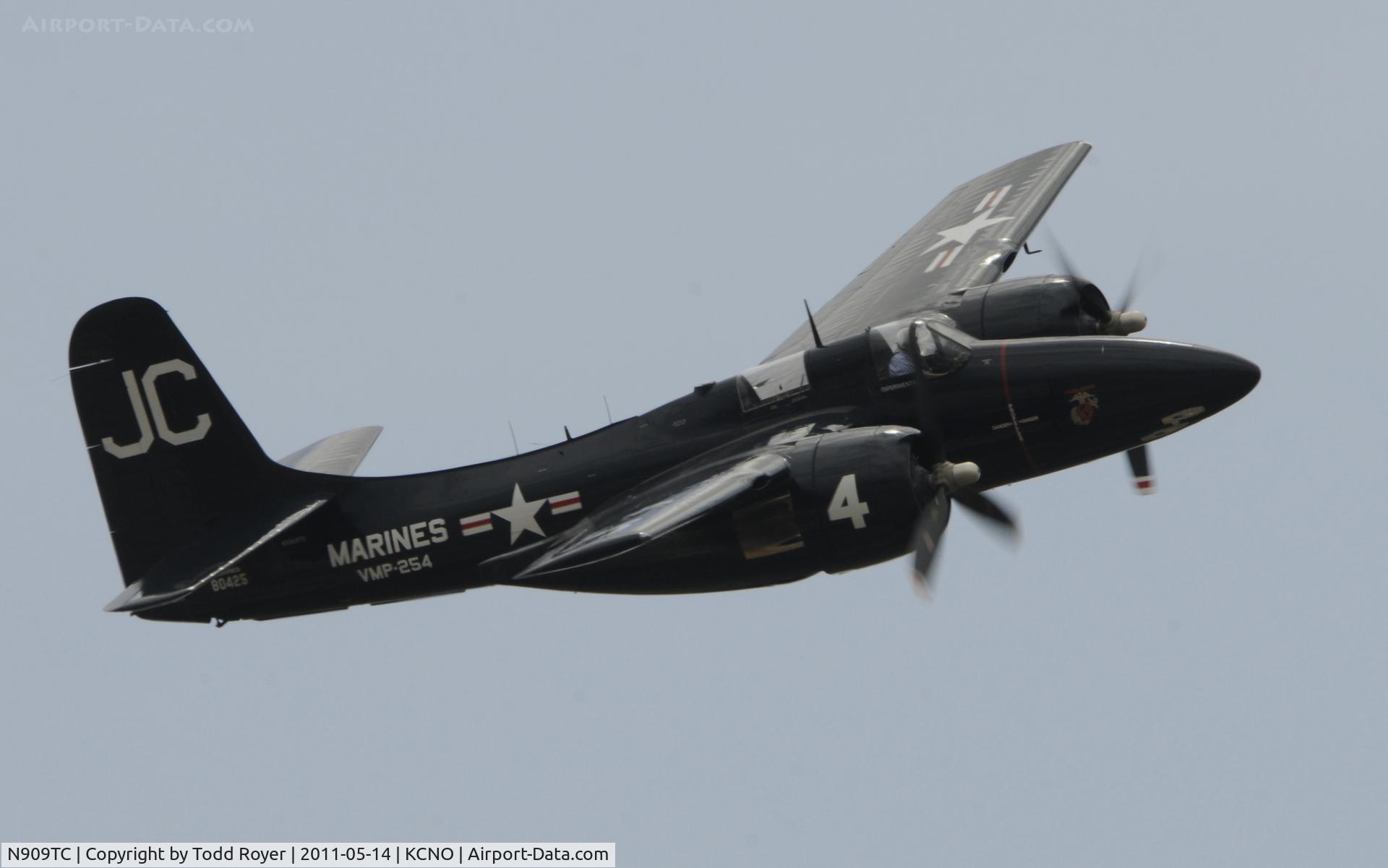 N909TC, 1945 Grumman F7F-3P Tigercat C/N 80425, Chino airshow 2011
