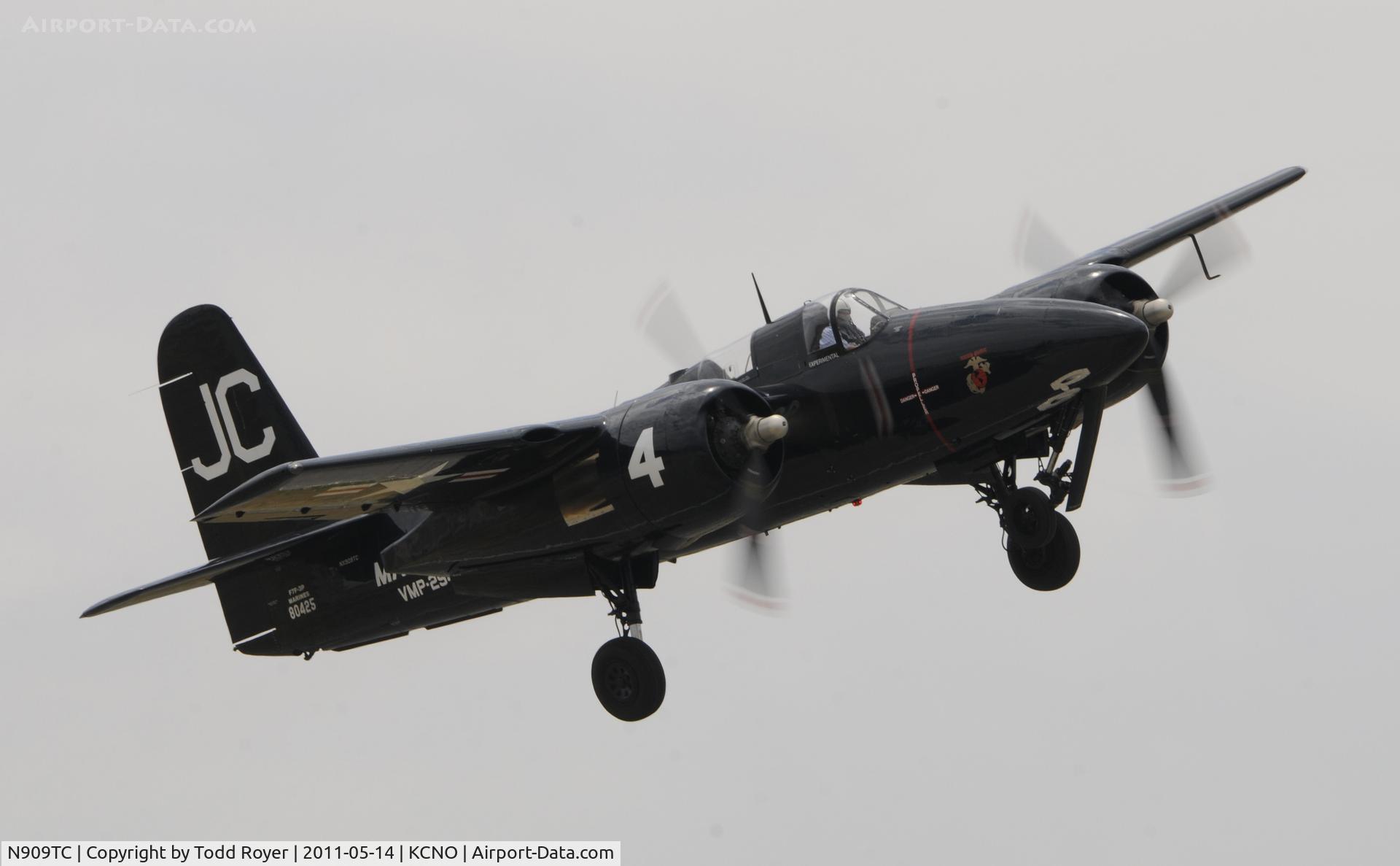 N909TC, 1945 Grumman F7F-3P Tigercat C/N 80425, Chino airshow 2011