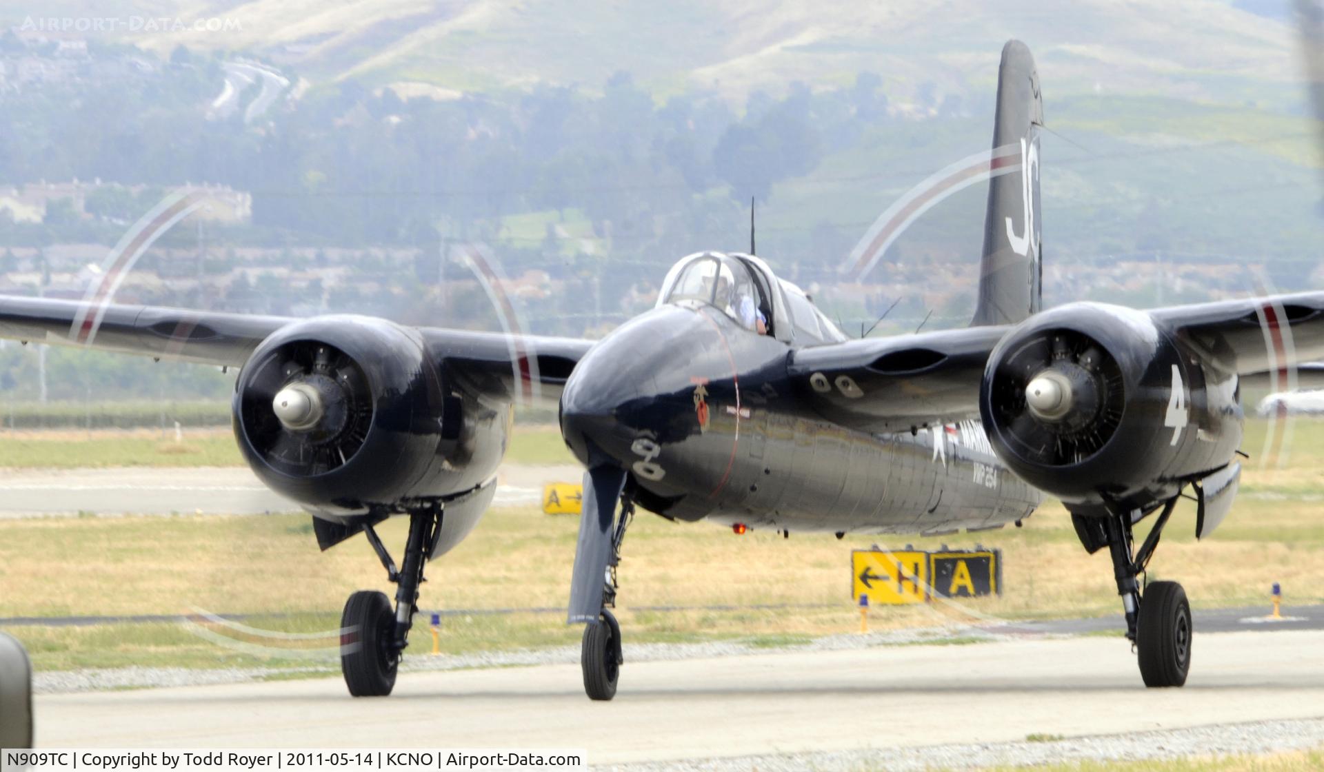 N909TC, 1945 Grumman F7F-3P Tigercat C/N 80425, Chino airshow 2011