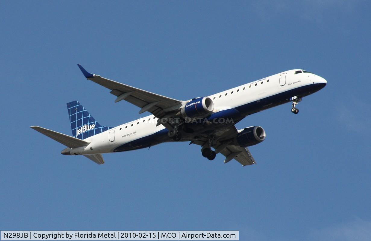 N298JB, 2009 Embraer 190AR (ERJ-190-100IGW) C/N 19000249, Jet Blue E190