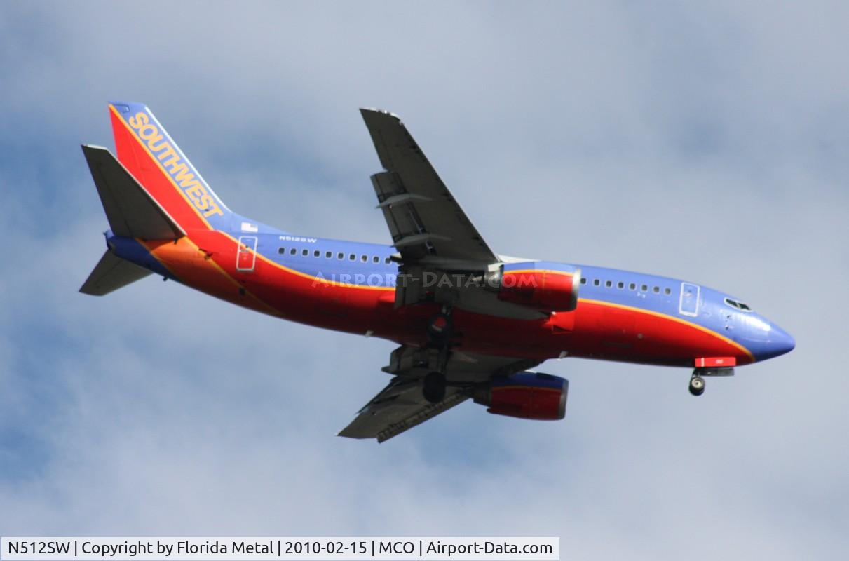N512SW, 1991 Boeing 737-5H4 C/N 24189, Southwest 737-500