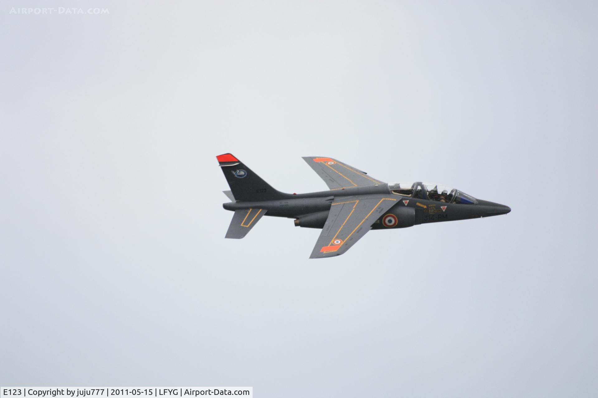 E123, Dassault-Dornier Alpha Jet E C/N E123, on display at Cambrai Niergnies for TigerMeet 2011