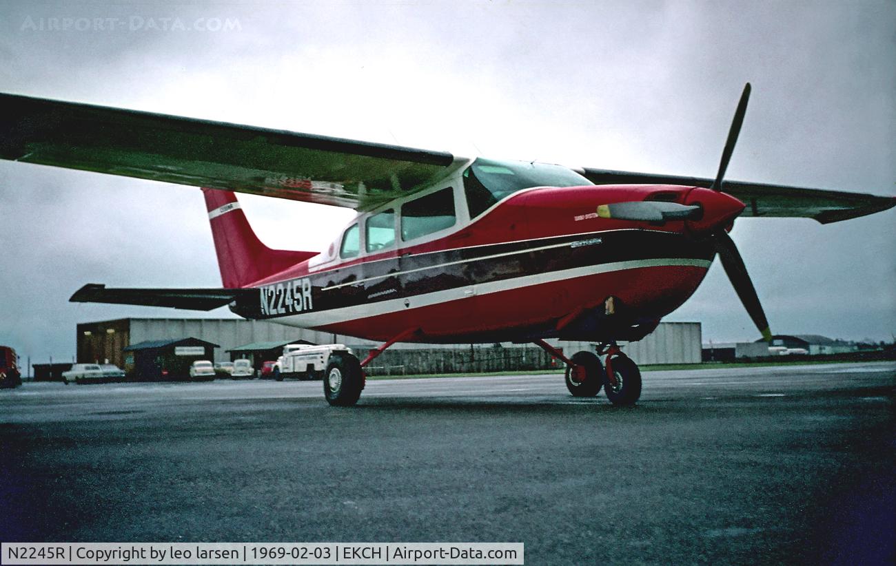 N2245R, Cessna T210J Turbo Centurion C/N T210-0395, Cessna 210 J N 2245 R at CPH BJFC HG 3.2.69 c/n 210-0395