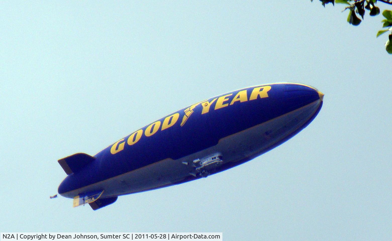 N2A, 1983 Goodyear GZ-20A C/N 4119, N2A Overflying Eastover, South Carolina