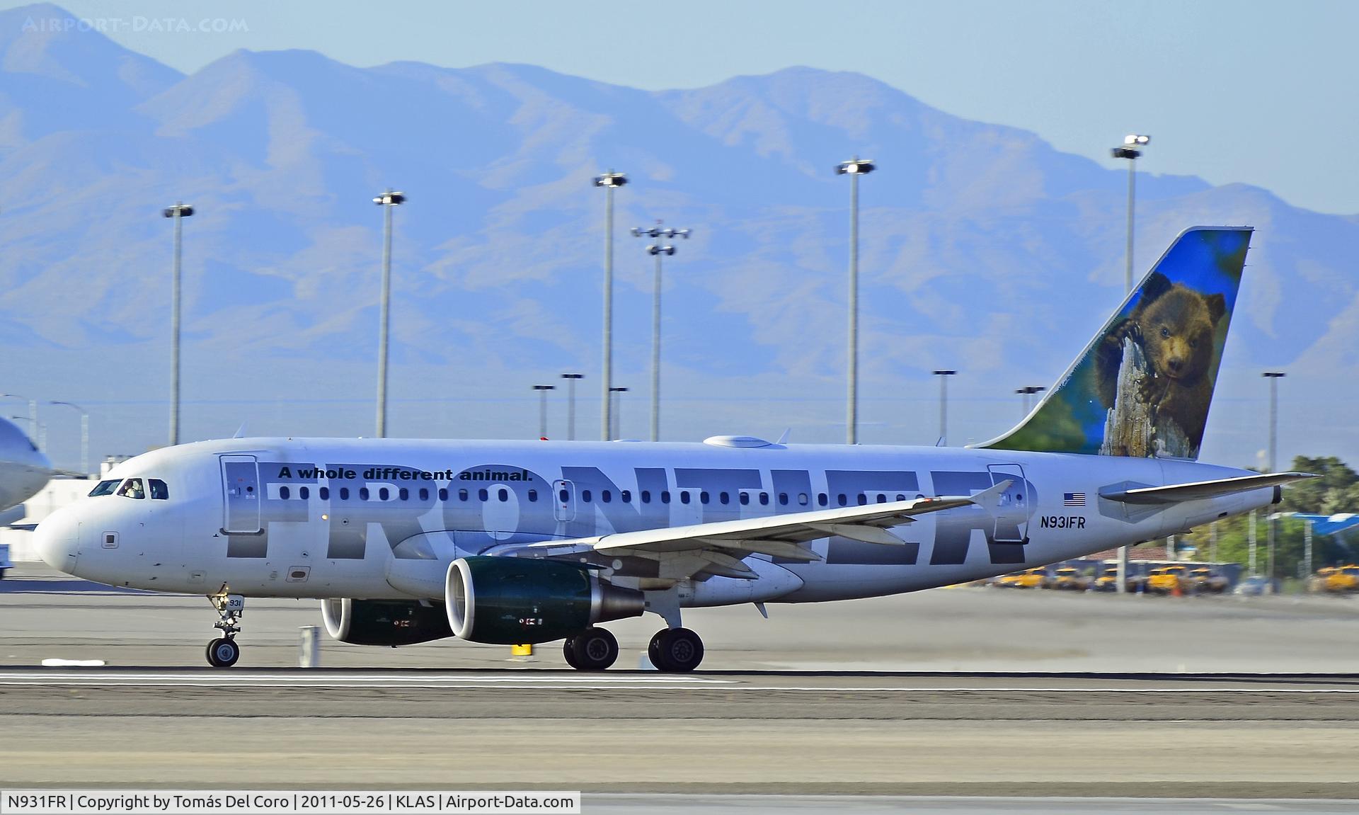 N931FR, 2004 Airbus A319-111 C/N 2253, Frontier Airlines Airbus A319-111 N931FR / 931 (cn 2253)

Las Vegas - McCarran International (LAS / KLAS)
USA - Nevada, May 26, 2011
Photo: Tomás Del Coro