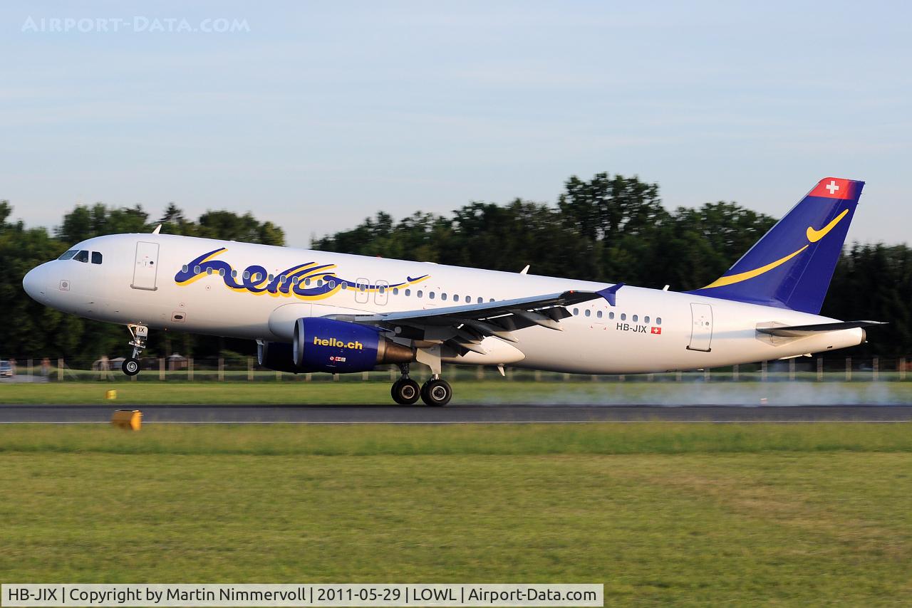 HB-JIX, 2000 Airbus A320-214 C/N 1210, Hello