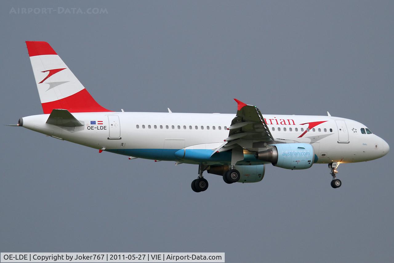 OE-LDE, 2005 Airbus A319-112 C/N 2494, Austrian Airlines