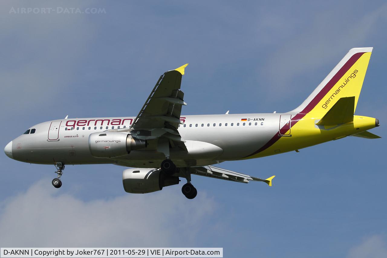 D-AKNN, 1999 Airbus A319-112 C/N 1136, Germanwings