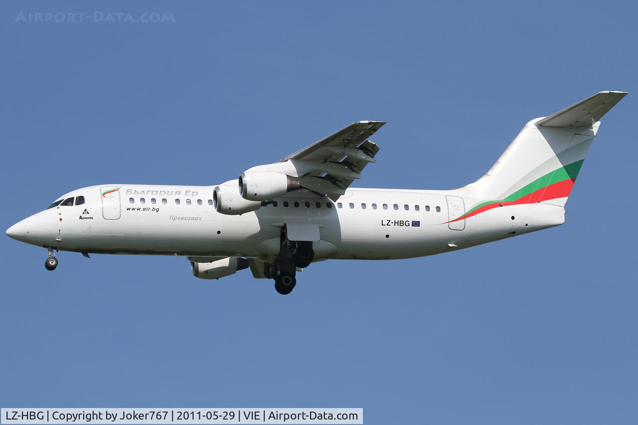 LZ-HBG, 1990 British Aerospace BAe.146-300 C/N E3146, Bulgaria Airways