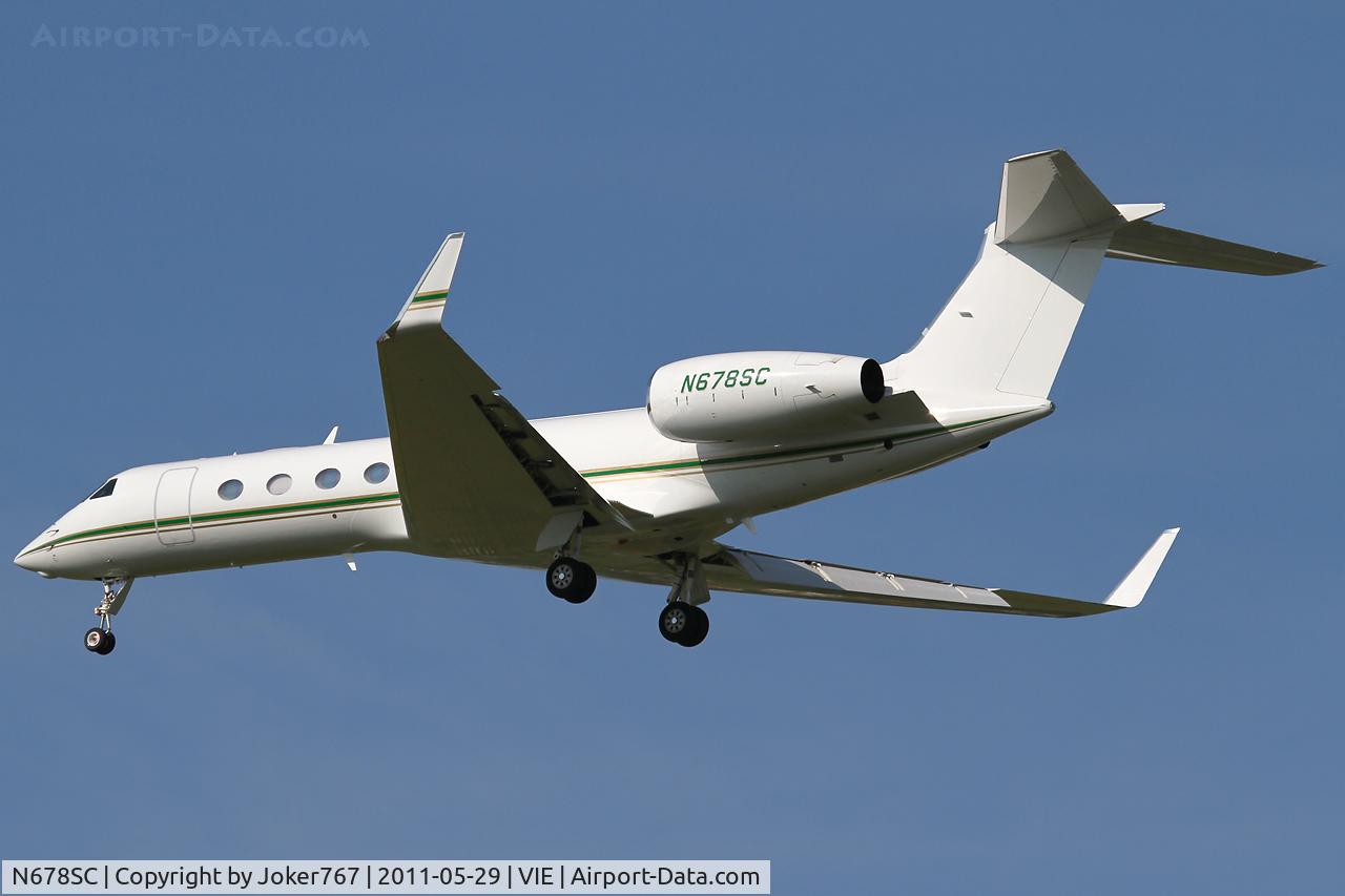 N678SC, 2008 Gulfstream Aerospace GV-SP (G550) C/N 5224, Harrow Enterprises LLC