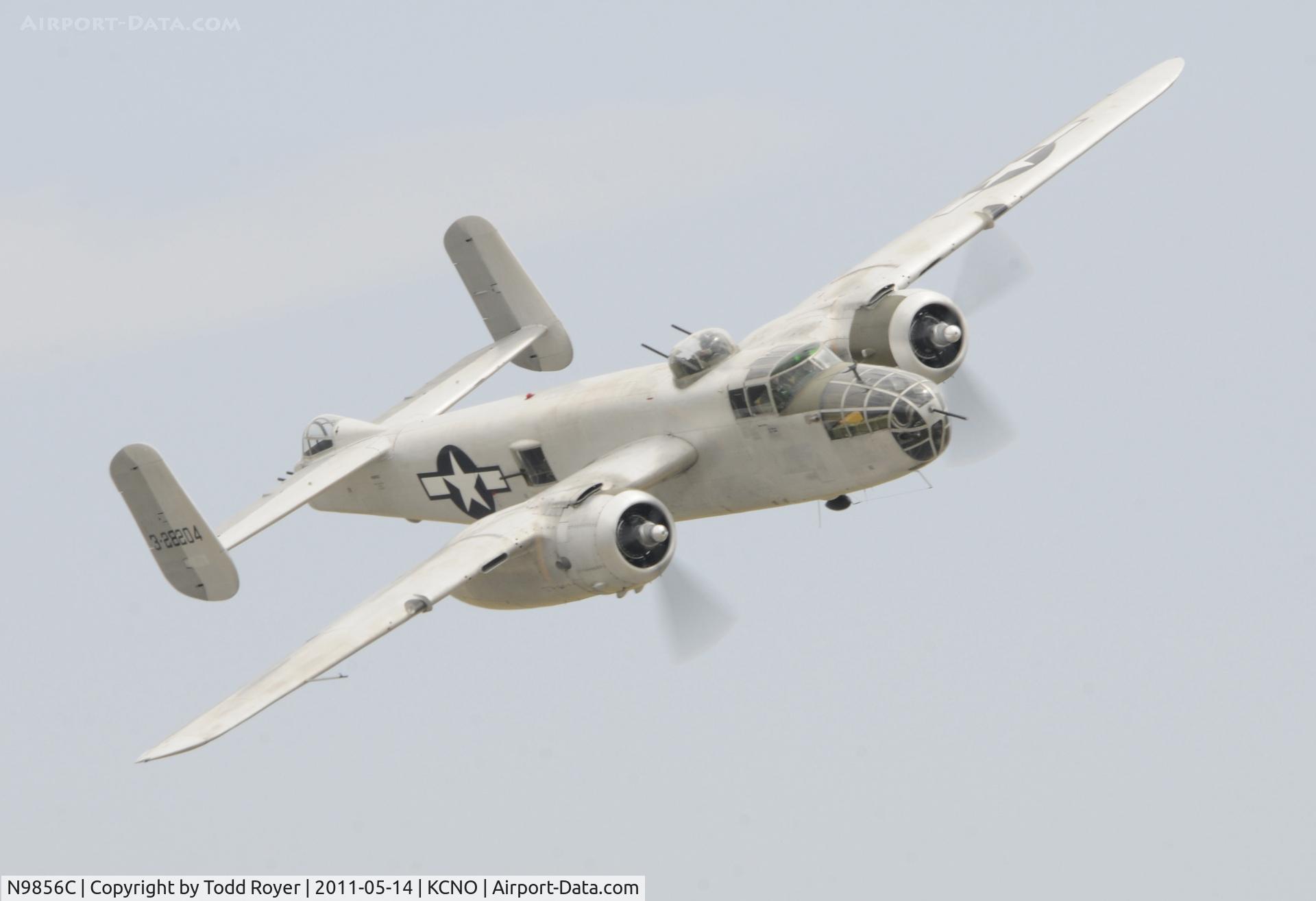 N9856C, 1943 North American TB-25N Mitchell C/N 108-35217, Chino Airshow 2011