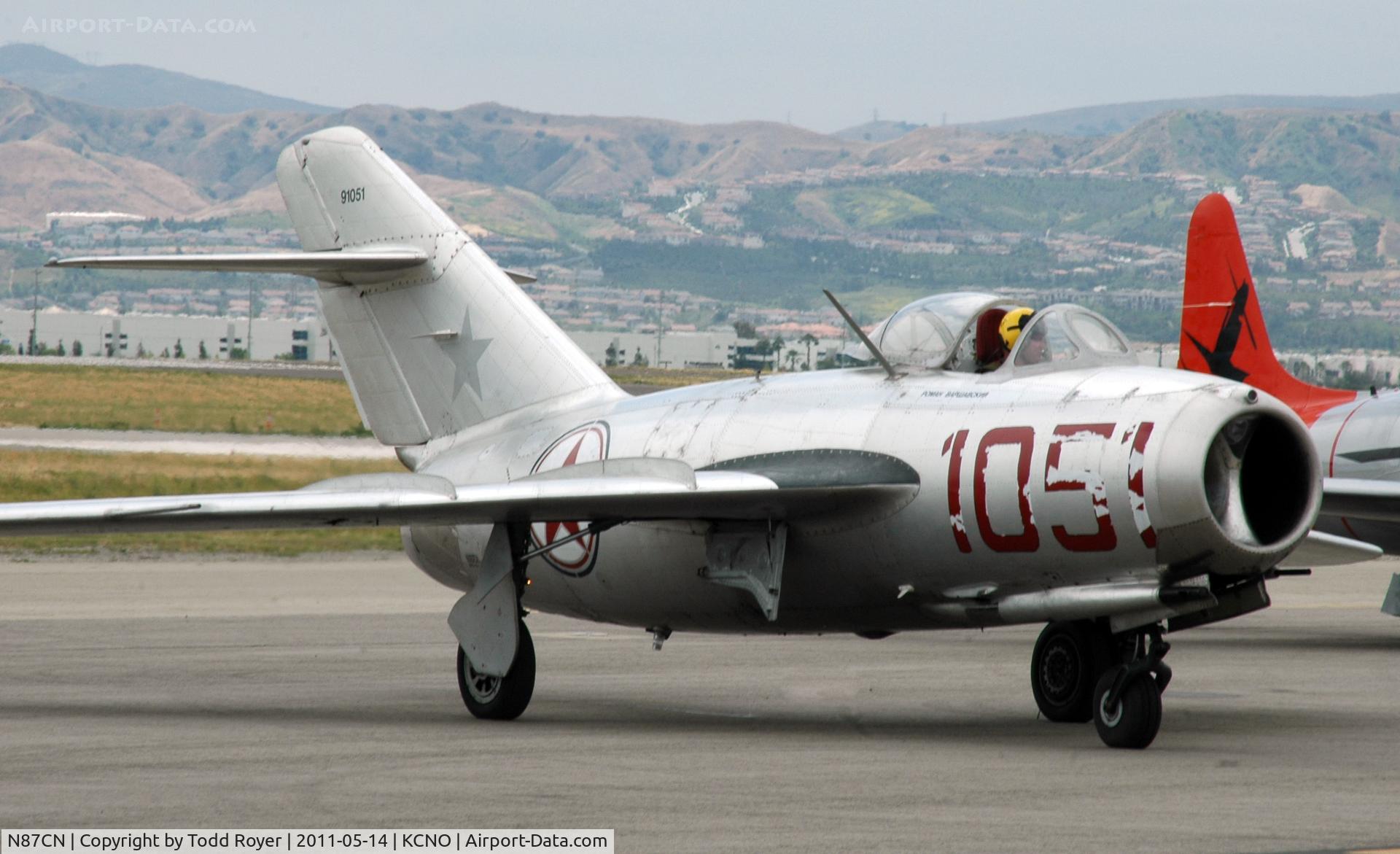 N87CN, Mikoyan-Gurevich MiG-15 C/N 910-51, Chino Airshow 2011