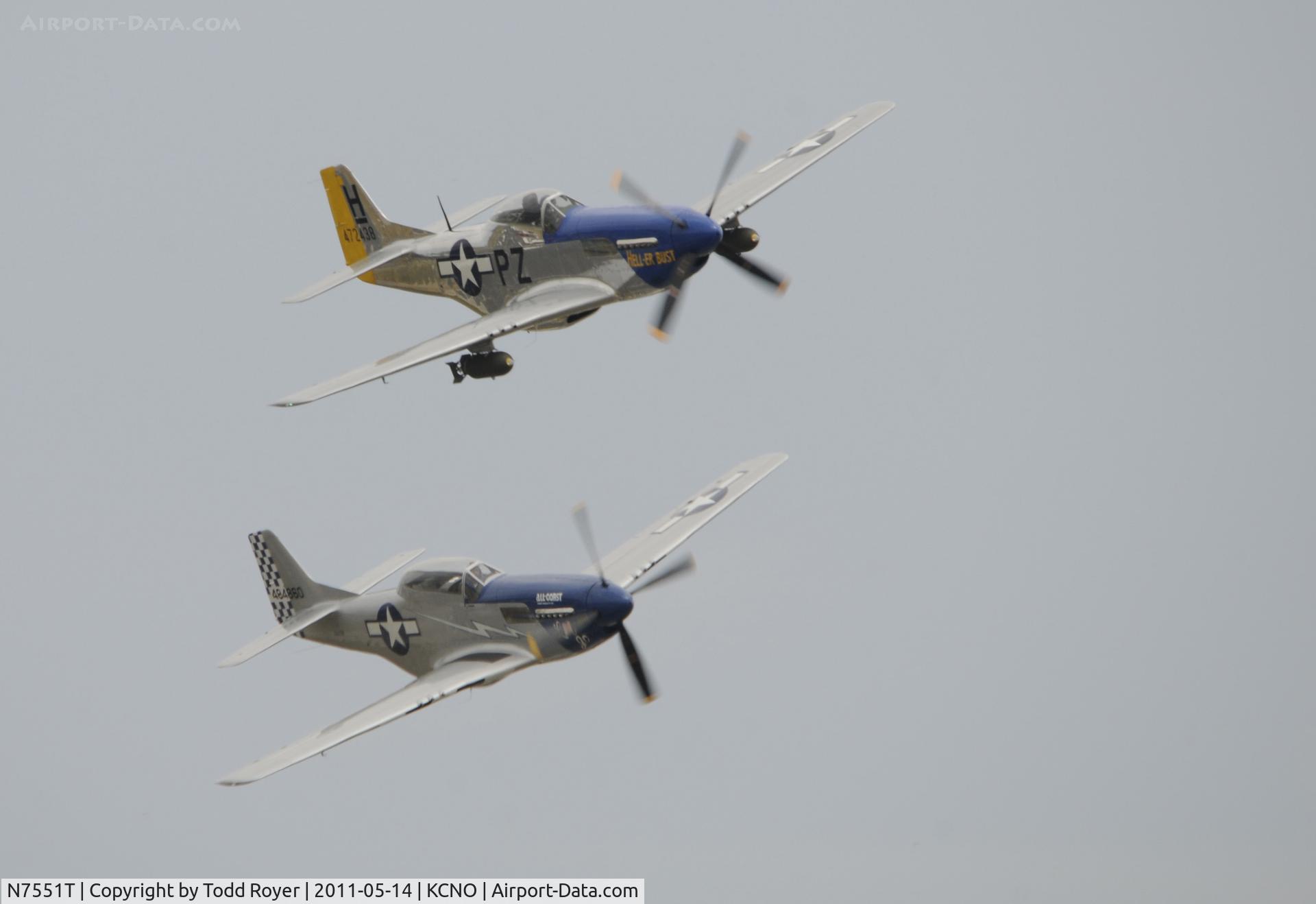 N7551T, 1944 North American P-51D Mustang C/N 122-38997, Chino Airshow 2011