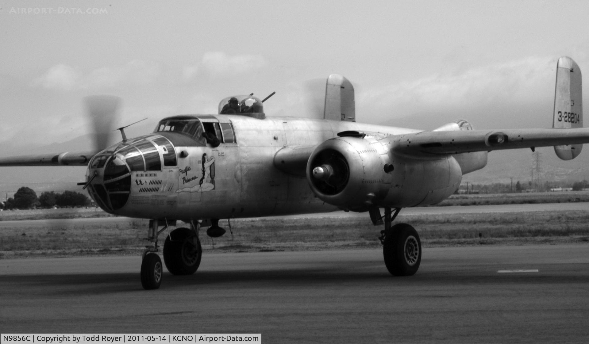 N9856C, 1943 North American TB-25N Mitchell C/N 108-35217, Chino Airshow 2011