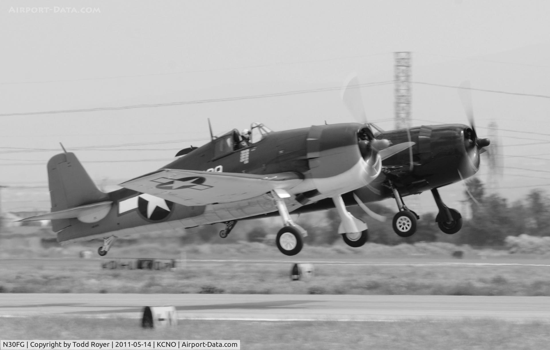 N30FG, 1944 Grumman F6F-3 Hellcat C/N A-3196, Chino Airshow 2011