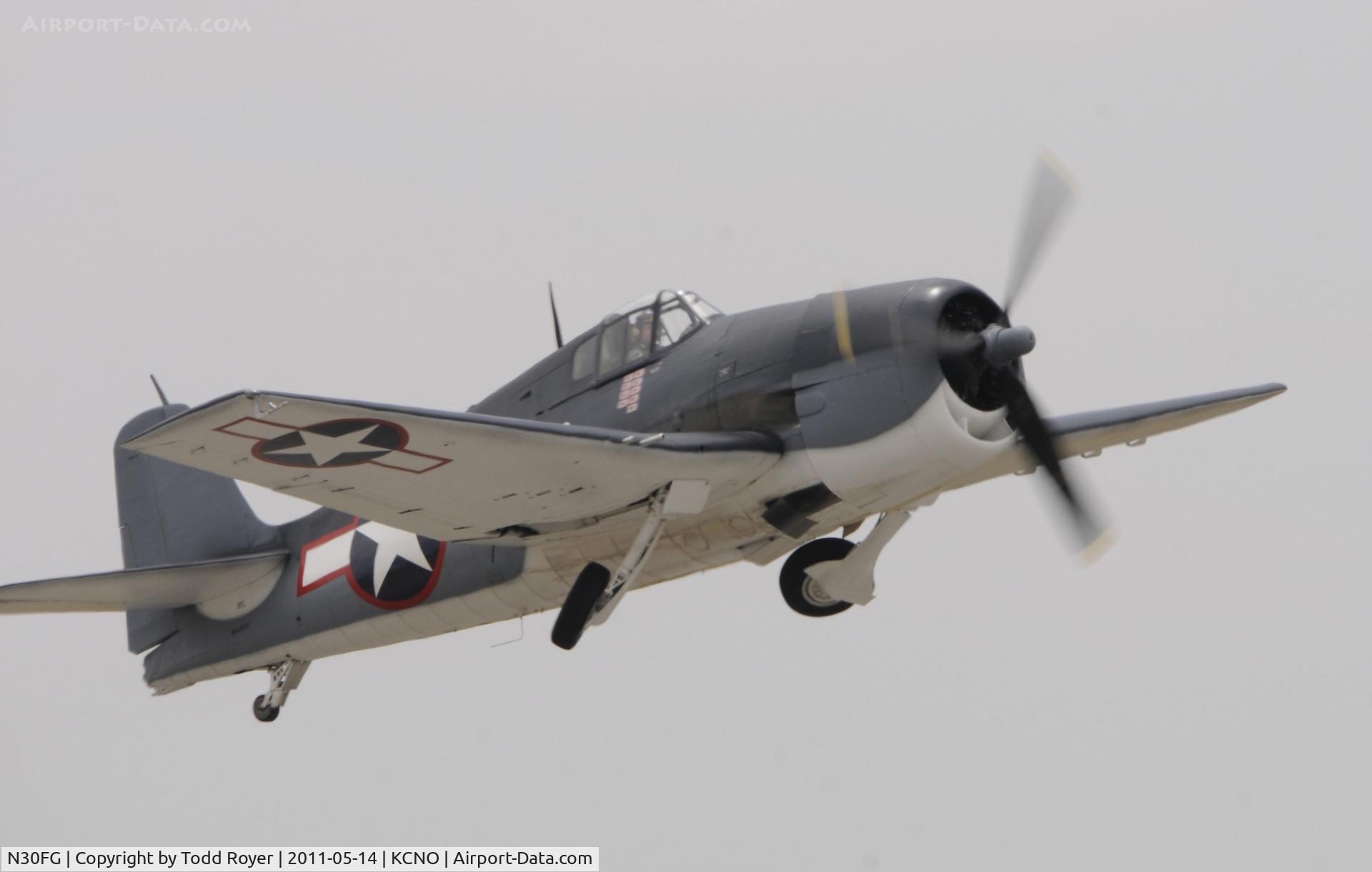 N30FG, 1944 Grumman F6F-3 Hellcat C/N A-3196, Chino Airshow 2011