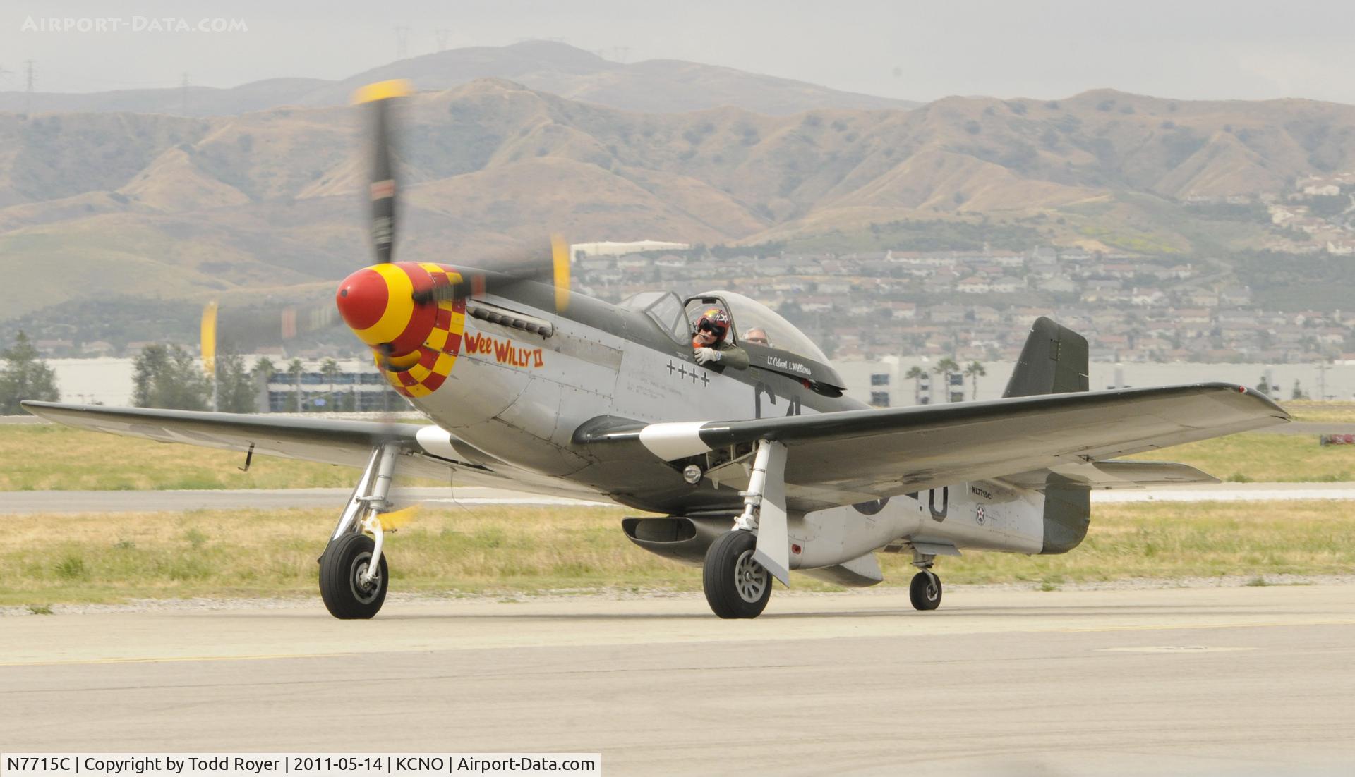 N7715C, 1944 North American P-51D C/N 44-84961A (124-44817), Chino airshow 2011