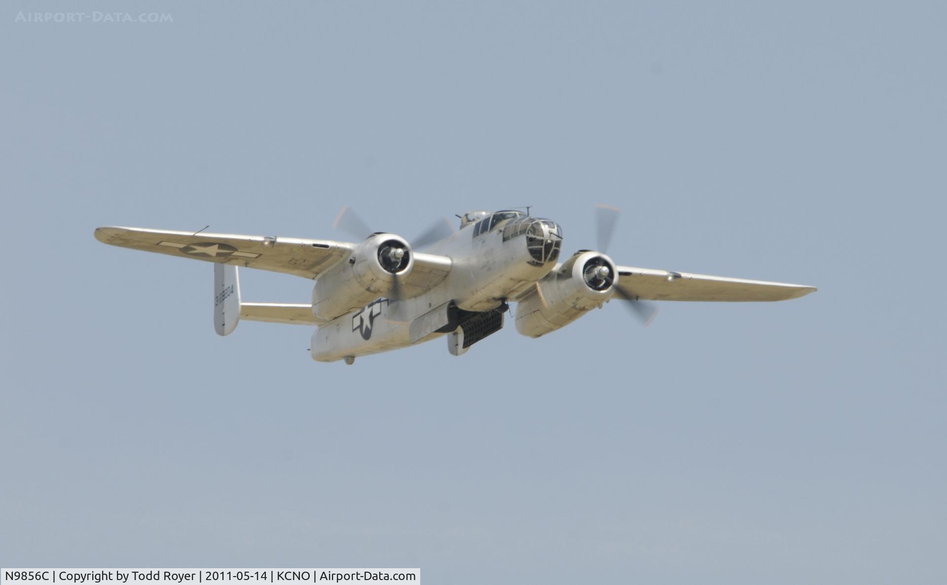 N9856C, 1943 North American TB-25N Mitchell C/N 108-35217, Chino Airshow 2011