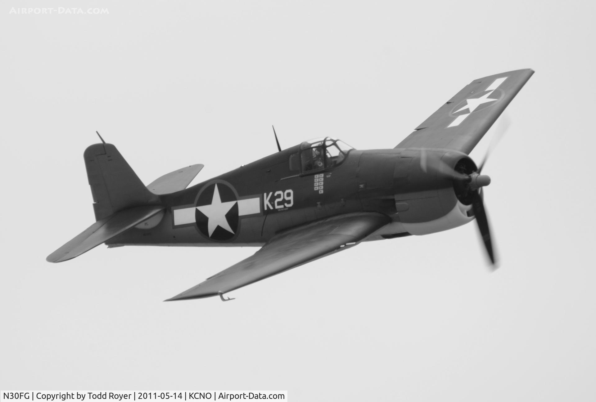 N30FG, 1944 Grumman F6F-3 Hellcat C/N A-3196, Chino Airshow 2011