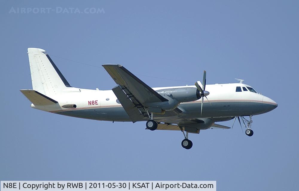 N8E, 1962 Grumman G-159 Gulfstream 1 C/N 94, Landing 12R