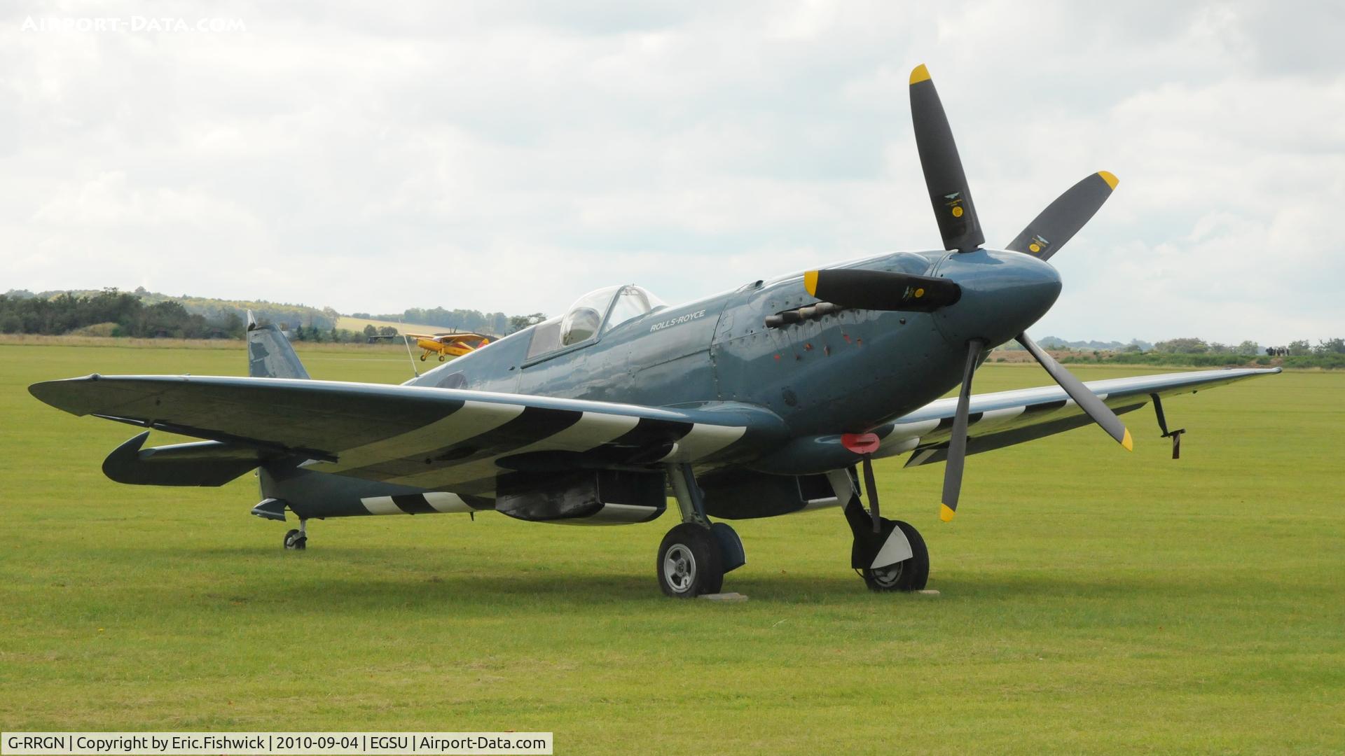 G-RRGN, 1945 Supermarine 389 Spitfire PR.XIX C/N 6S/594677, 3. PS853 at Duxford's wonderful Battle of Britain Air Display 2010