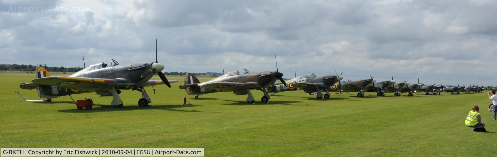 G-BKTH, 1939 Hawker (CCF) Sea Hurricane Mk1B C/N CCF/41H/4013, 5. Hurricanes and Spitfires at the Duxford Battle of Britain Air Show 2010