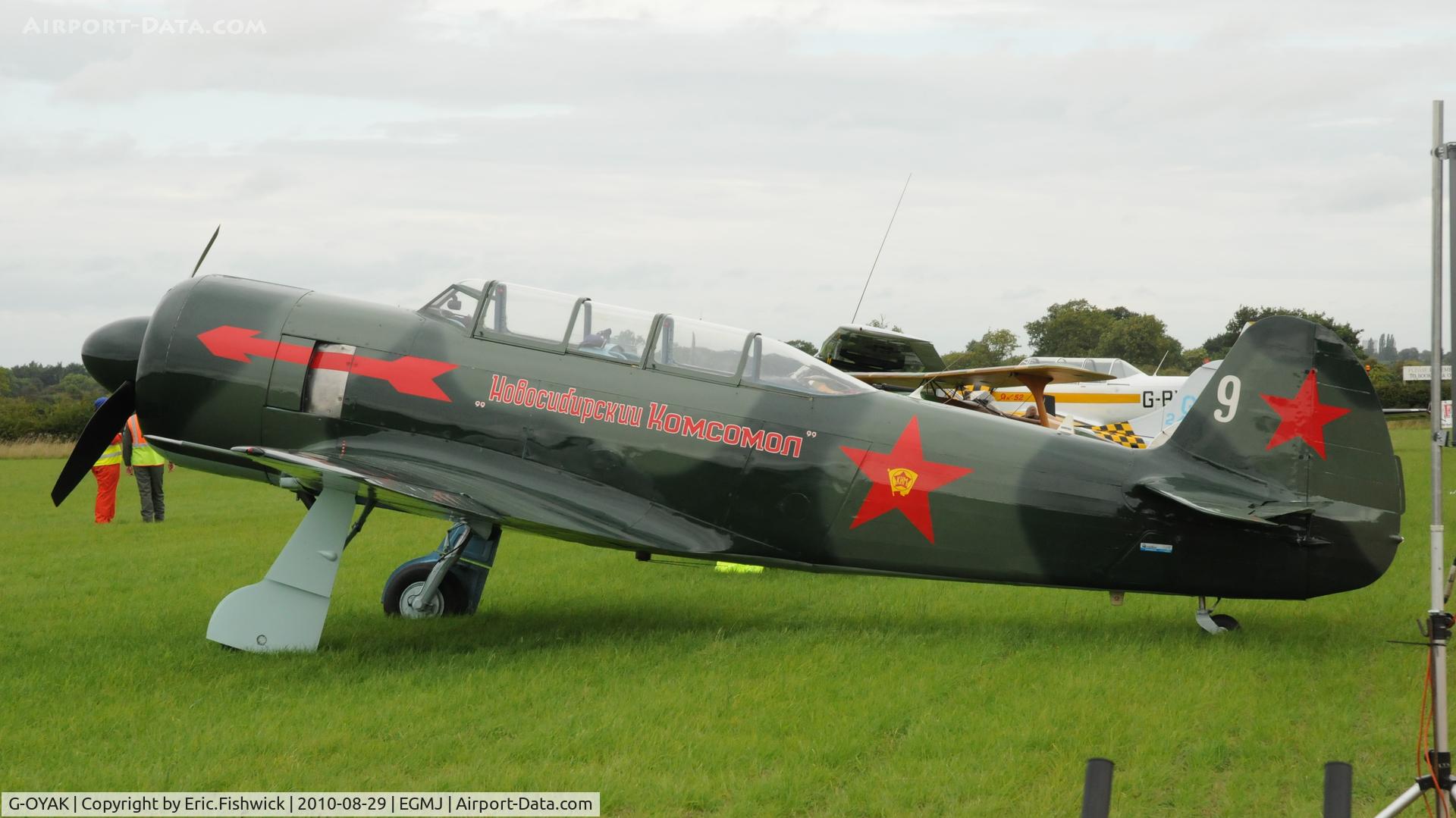 G-OYAK, 1945 Let C-11 (Yak-11) C/N 1701139, 1. YAK C11 - at Little Gransden Air Show August 2010