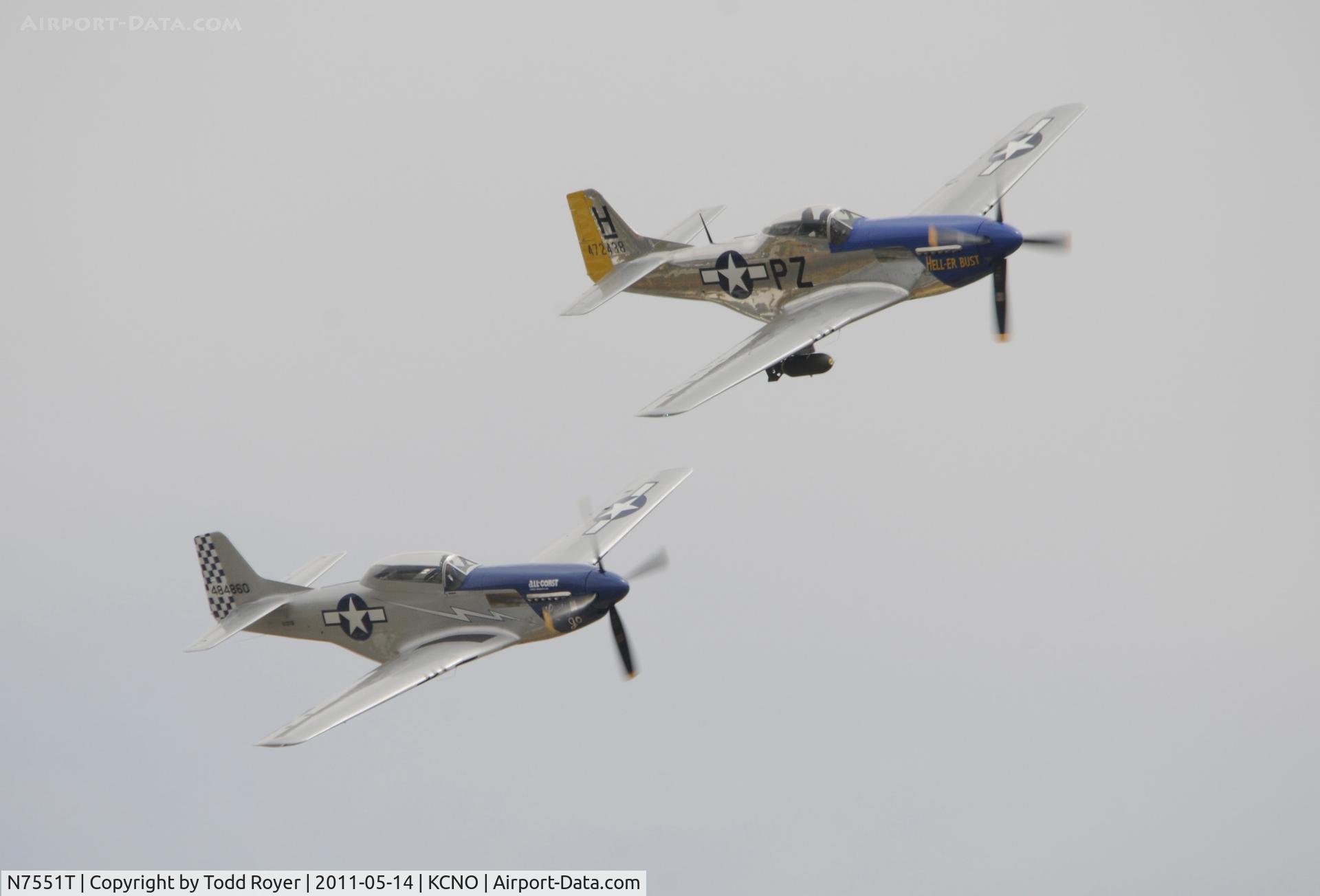 N7551T, 1944 North American P-51D Mustang C/N 122-38997, Chino Airshow 2011