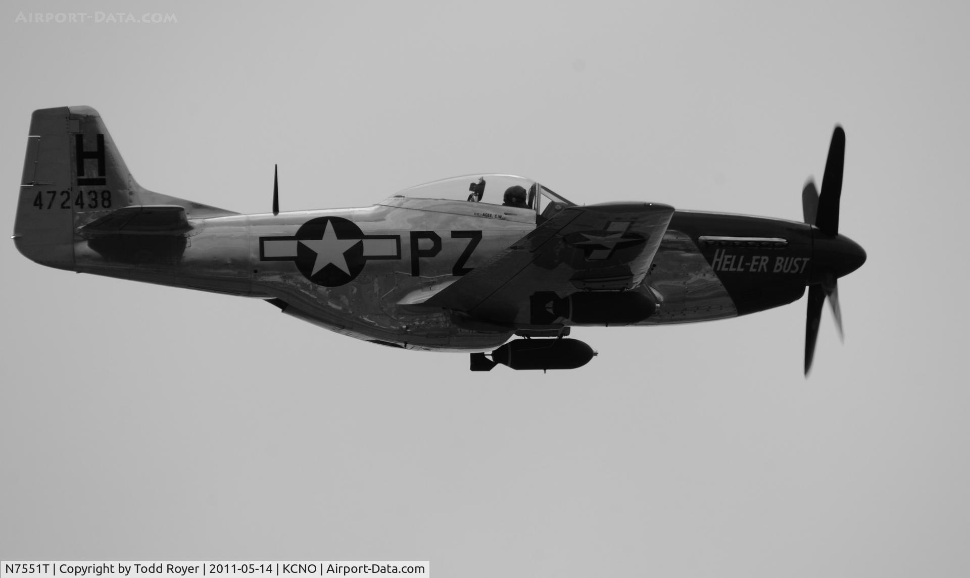 N7551T, 1944 North American P-51D Mustang C/N 122-38997, Chino Airshow 2011
