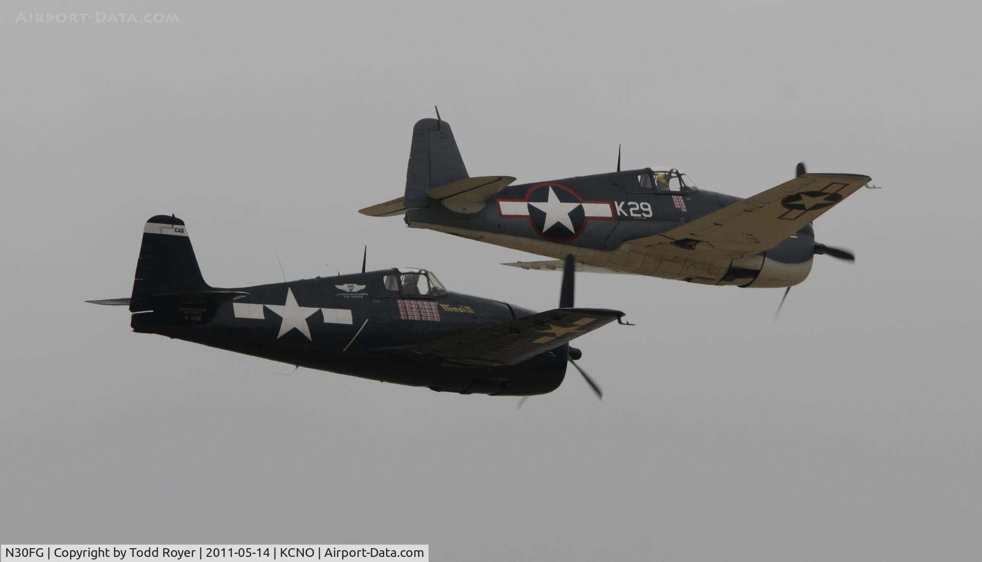 N30FG, 1944 Grumman F6F-3 Hellcat C/N A-3196, Chino Airshow 2011