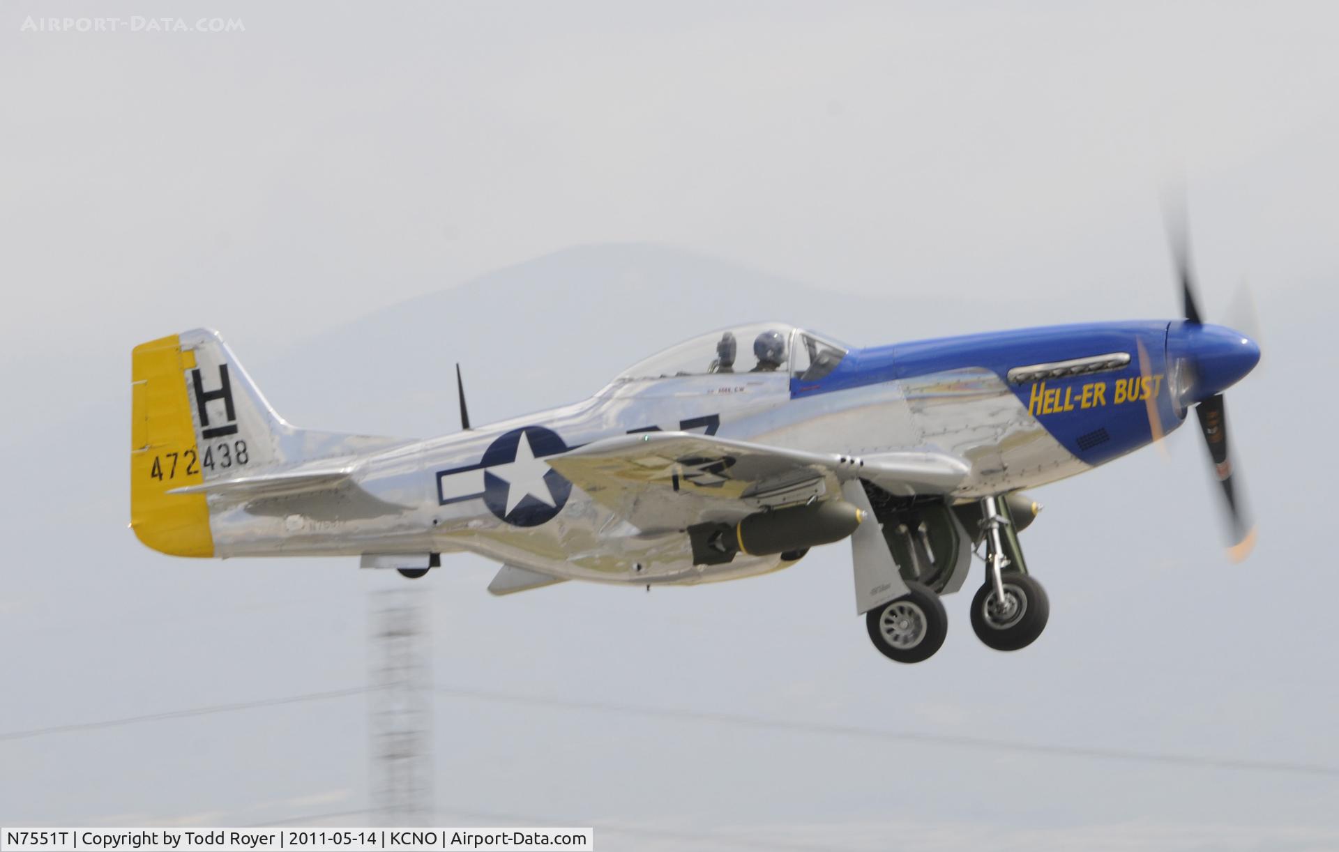 N7551T, 1944 North American P-51D Mustang C/N 122-38997, Chino airshow 2011