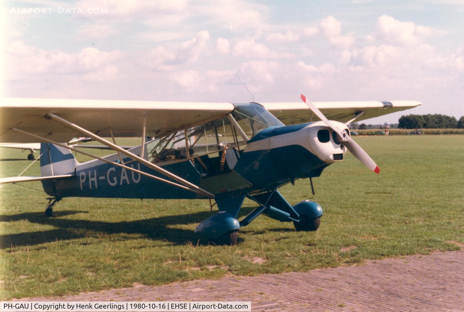 PH-GAU, 1954 Piper L-21B Super Cub (PA-18-135) C/N 18-3871, Aeroclub Seppe