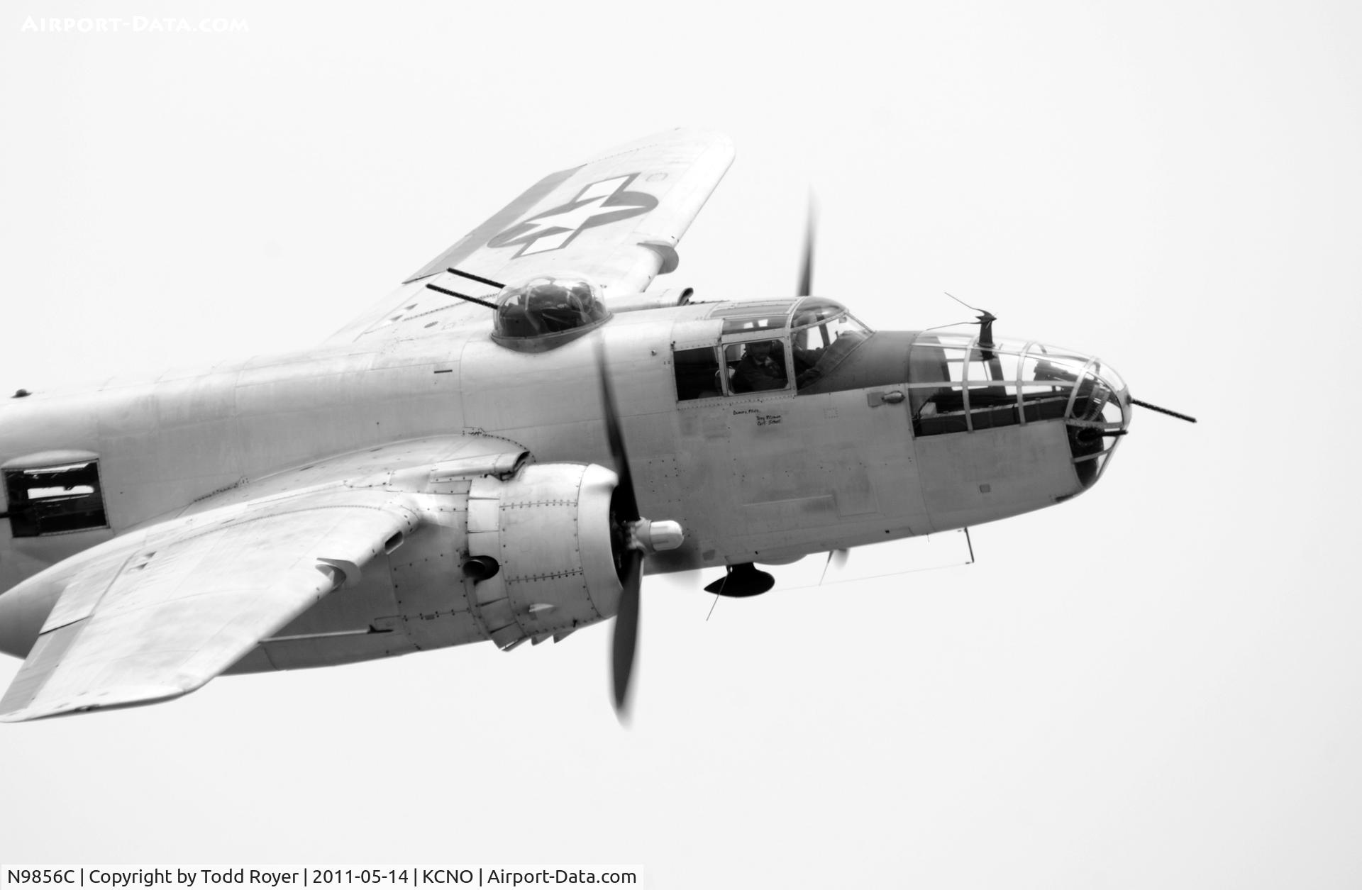 N9856C, 1943 North American TB-25N Mitchell C/N 108-35217, Chino Airshow 2011