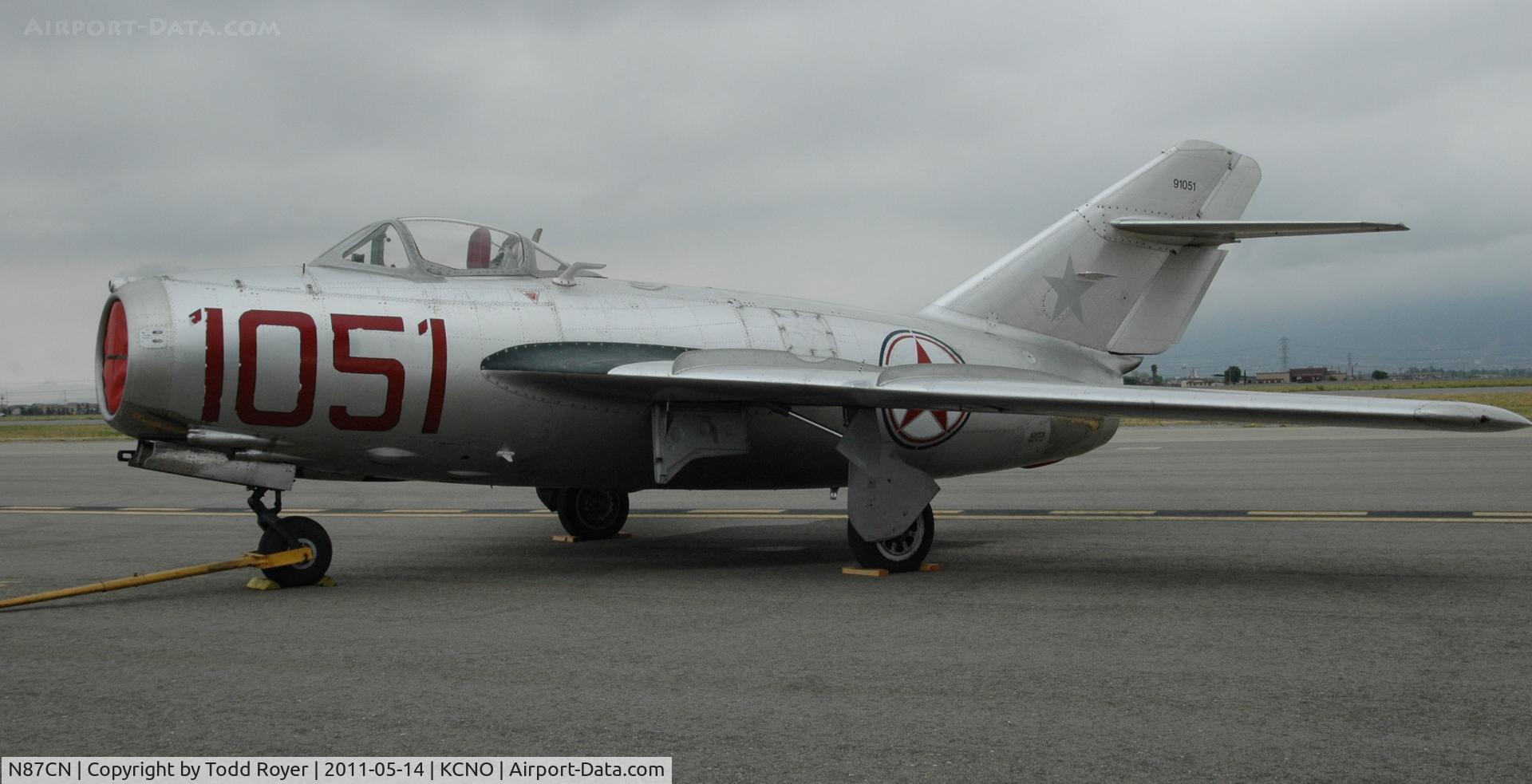 N87CN, Mikoyan-Gurevich MiG-15 C/N 910-51, Chino airshow 2011