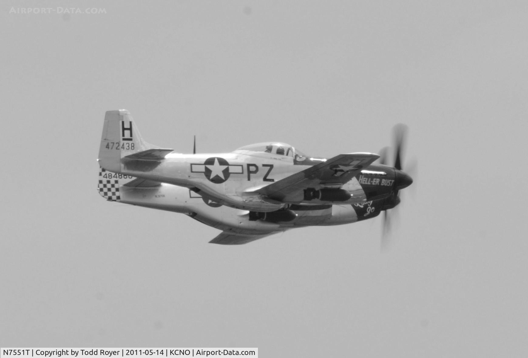 N7551T, 1944 North American P-51D Mustang C/N 122-38997, Chino Airshow 2011