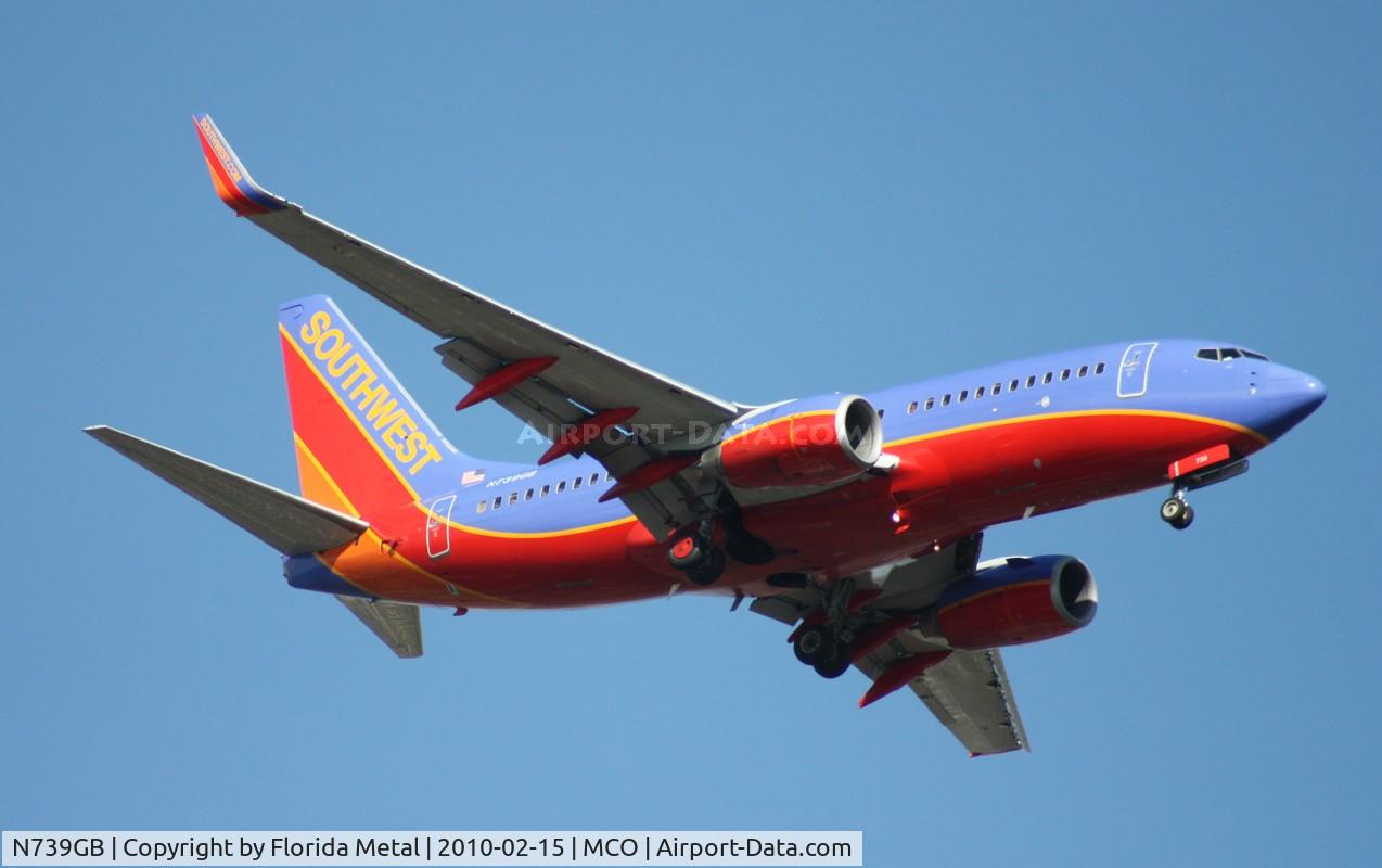N739GB, 1998 Boeing 737-7H4 C/N 29275, Southwest 737