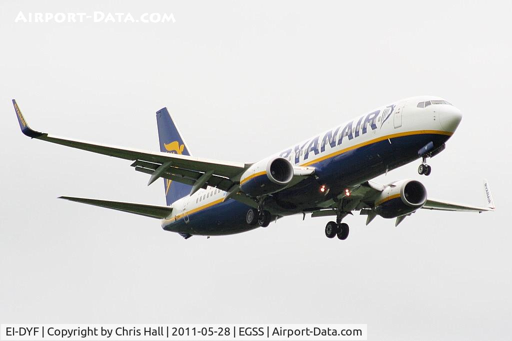 EI-DYF, 2008 Boeing 737-8AS C/N 36569, Ryanair