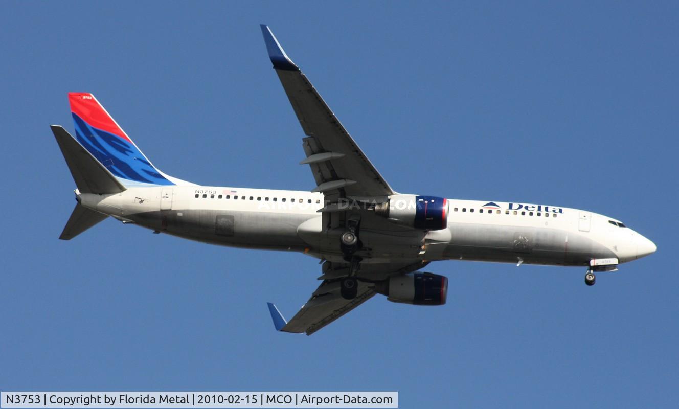 N3753, 2001 Boeing 737-832 C/N 32626, Delta 737
