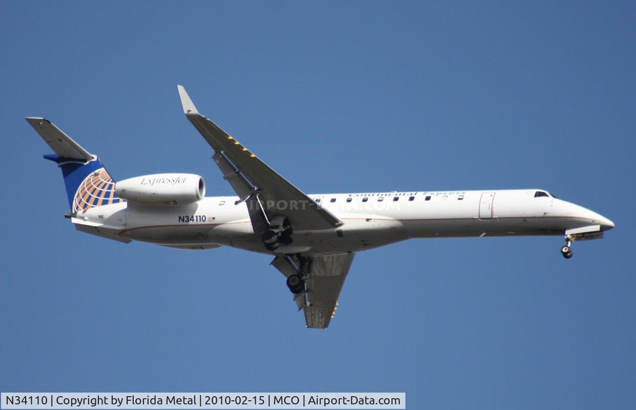 N34110, 2002 Embraer ERJ-145XR (EMB-145XR) C/N 145658, Express Jet E145XR