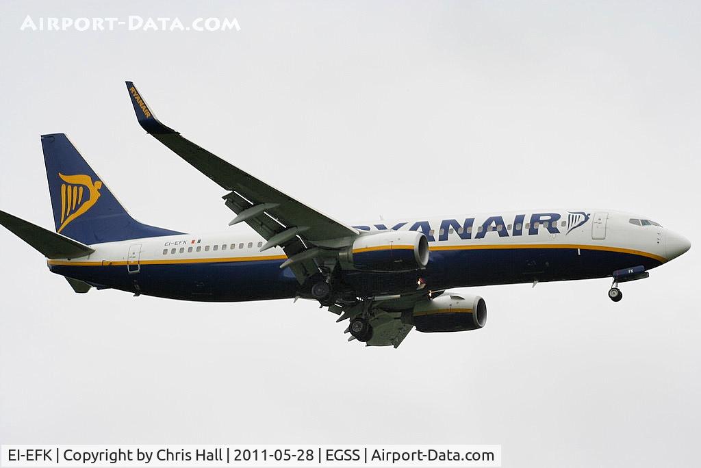 EI-EFK, 2009 Boeing 737-8AS C/N 37537, Ryanair
