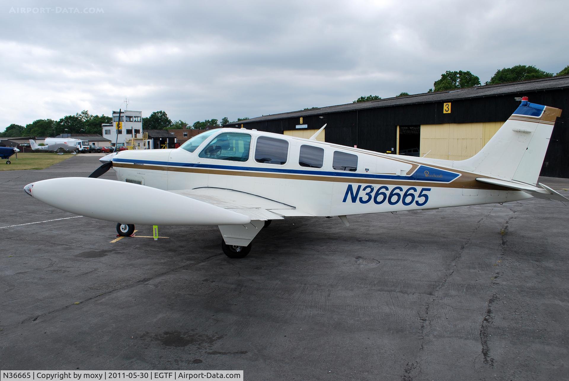 N36665, 1980 Beech A36 Bonanza 36 C/N E-1696, Beech A36 at Fairoaks