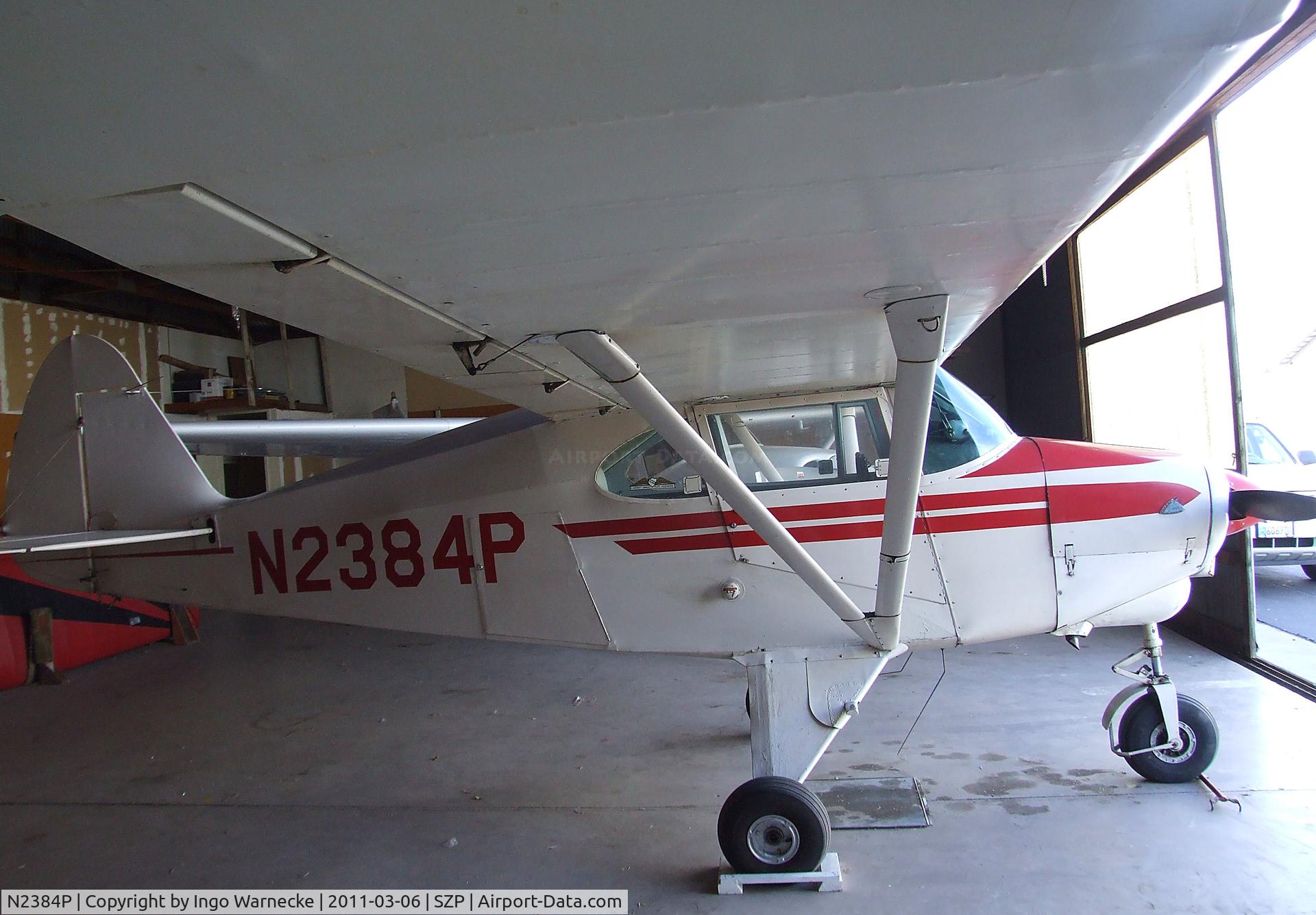 N2384P, 1955 Piper PA-22-150 Tri-Pacer C/N 22-2775, Piper PA-22-150 Tri-Pacer at Santa Paula airport during the Aviation Museum of Santa Paula open Sunday