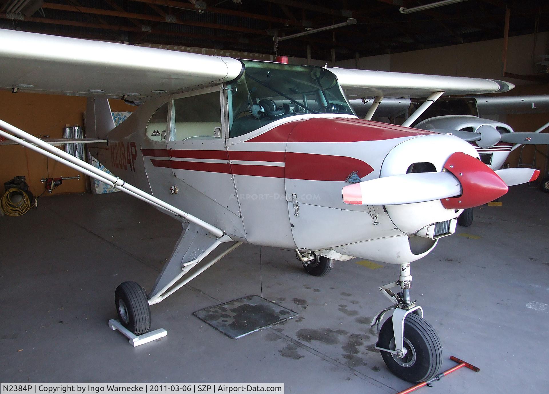 N2384P, 1955 Piper PA-22-150 Tri-Pacer C/N 22-2775, Piper PA-22-150 Tri-Pacer at Santa Paula airport during the Aviation Museum of Santa Paula open Sunday