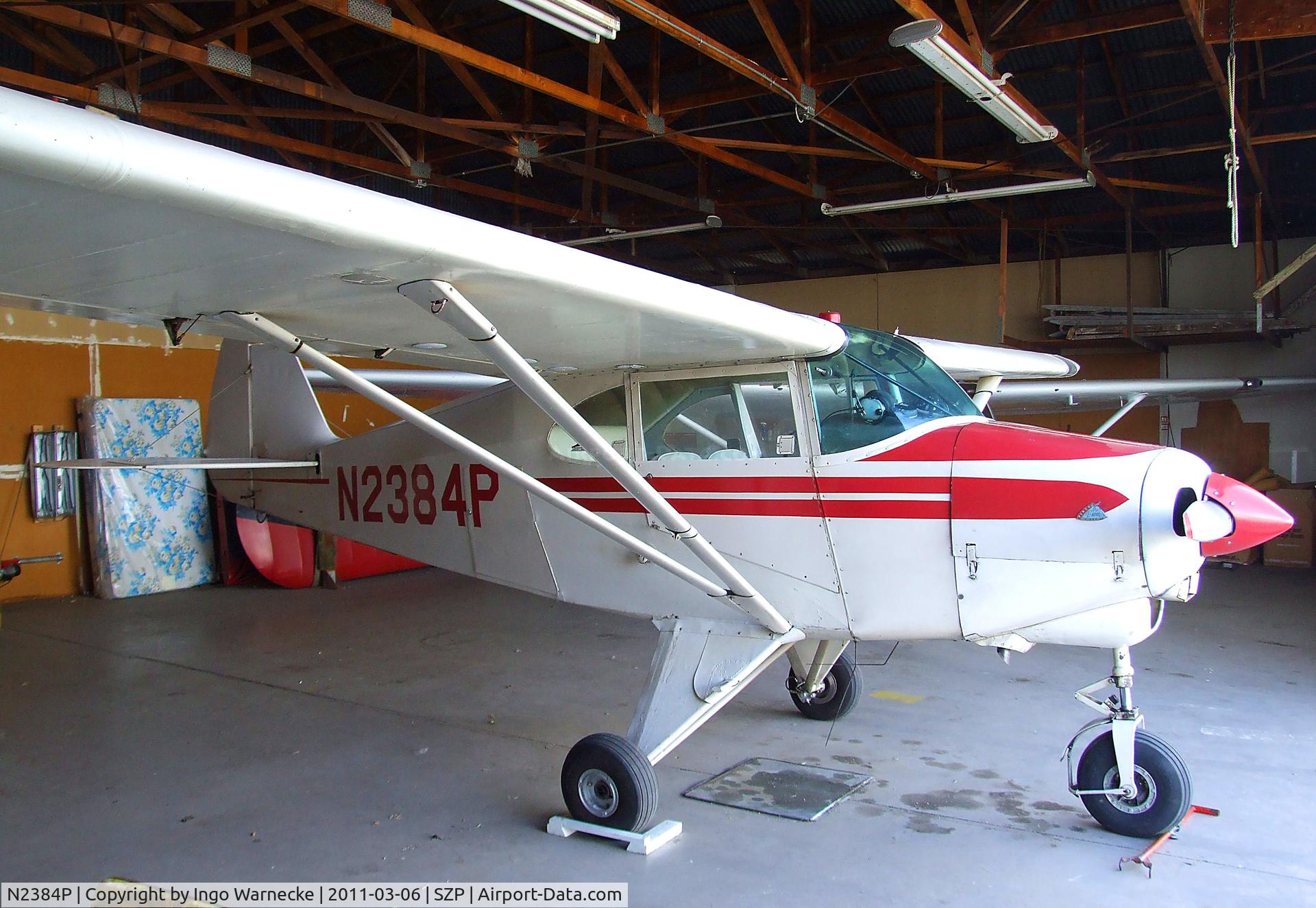 N2384P, 1955 Piper PA-22-150 Tri-Pacer C/N 22-2775, Piper PA-22-150 Tri-Pacer at Santa Paula airport during the Aviation Museum of Santa Paula open Sunday